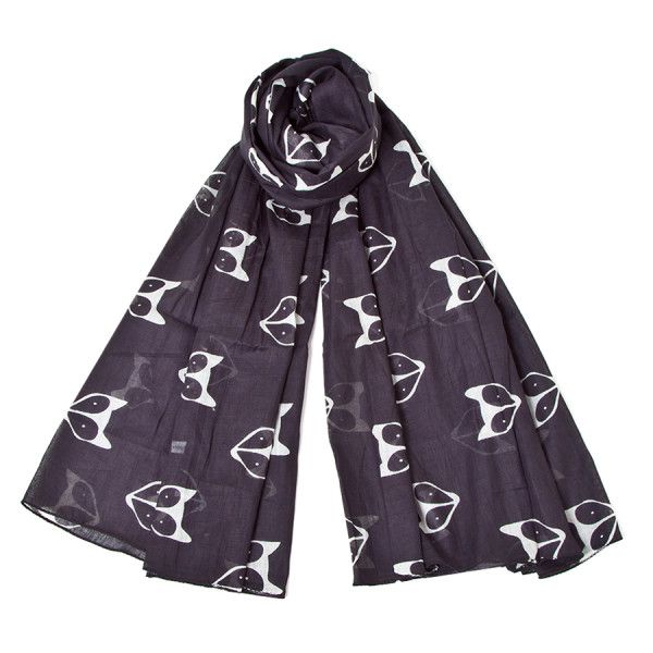 Mia Berglund fair trade scarves: Fox design