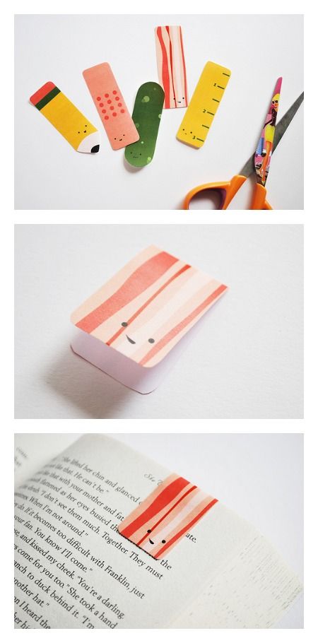 Free back to school printables: Kawaii bookmarks DIY