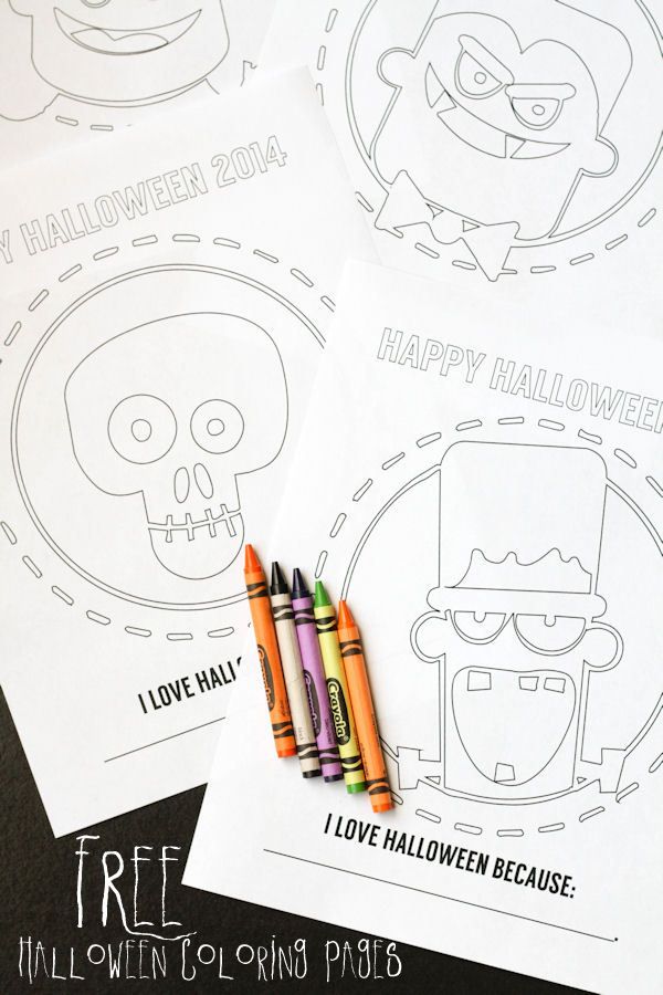 Free Halloween coloring page for kids | non-candy Halloween classroom treat ideas