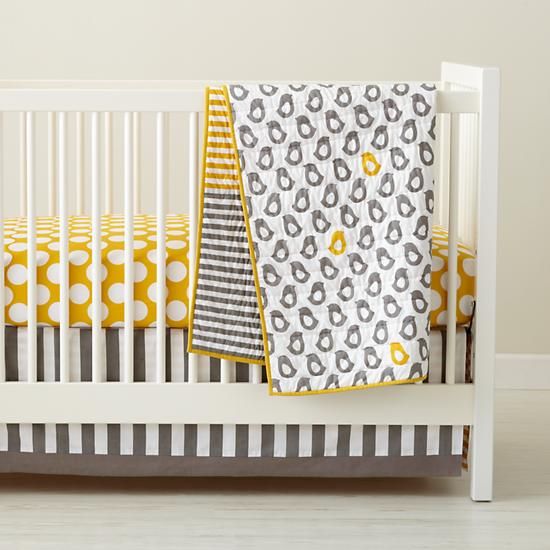 Land of Nod Gender Neutral Crib Bedding | Cool Mom Picks