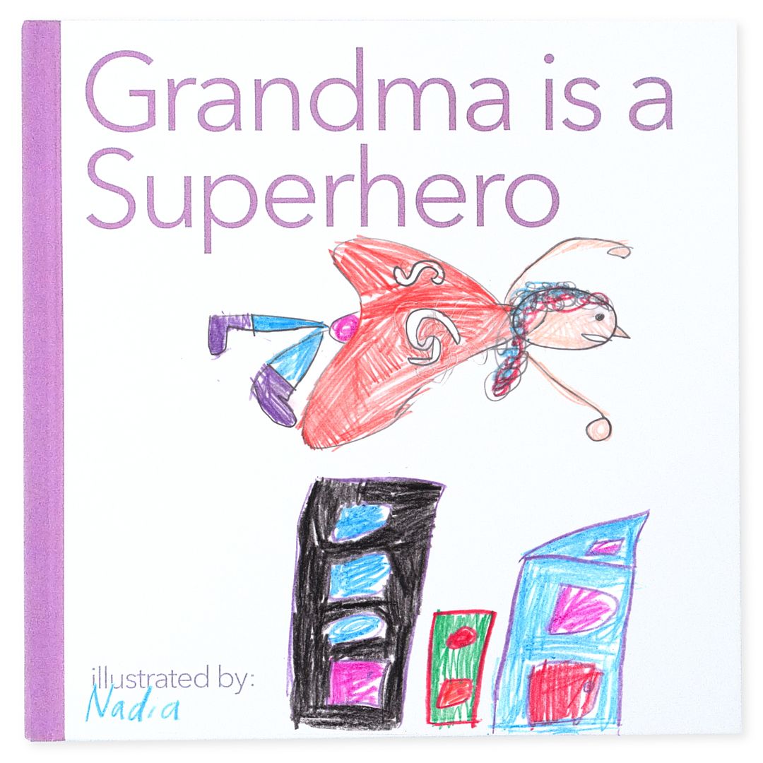 Gift for Grandma from the kids: Grandma is a Superhero DIY book