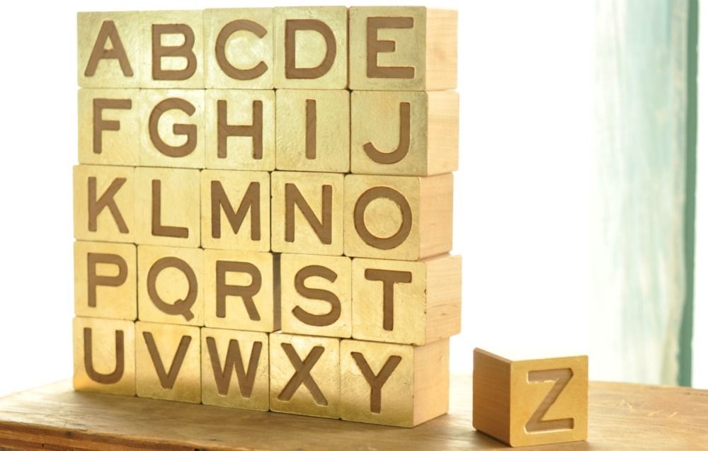 Gilded Alphabet Set by Cabin 7 | Cool Mom Picks