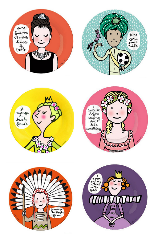 Good manners plates for kids by Petit Jour | Cool Mom Picks
