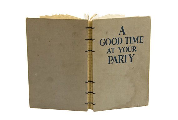Good time at your party: Recycled Book Journals on Etsy