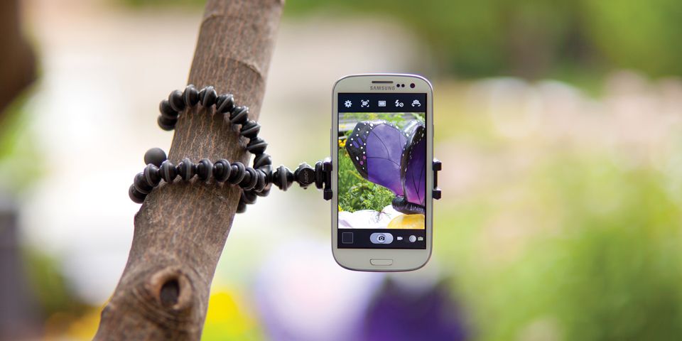 Fireworks photo tips: Use a tripod or stabilizer like the GorillaPod for mobile phones