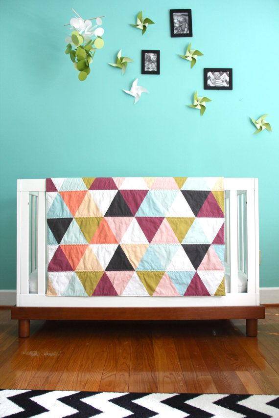 Modern baby quilt by Ivie Baby | Cool Mom Picks