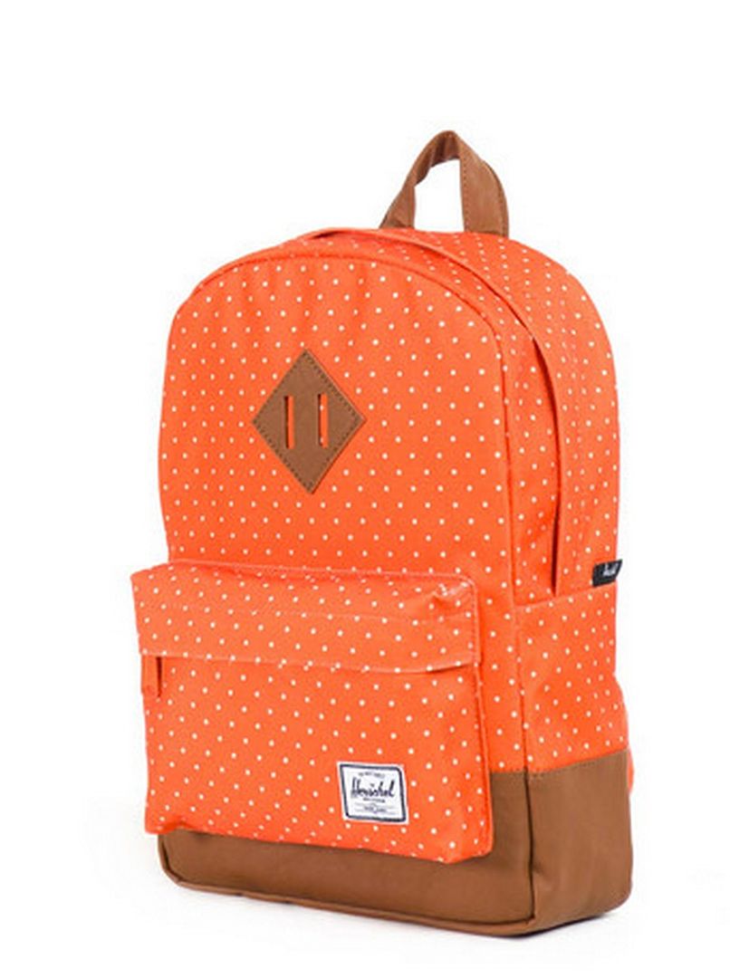 Hershel supply toddler backpacks | orange polkadot