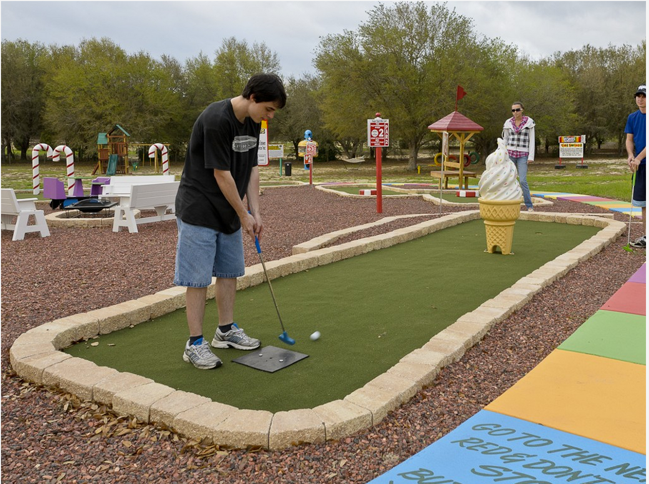Homeaway rental with private mini golf and amusement park