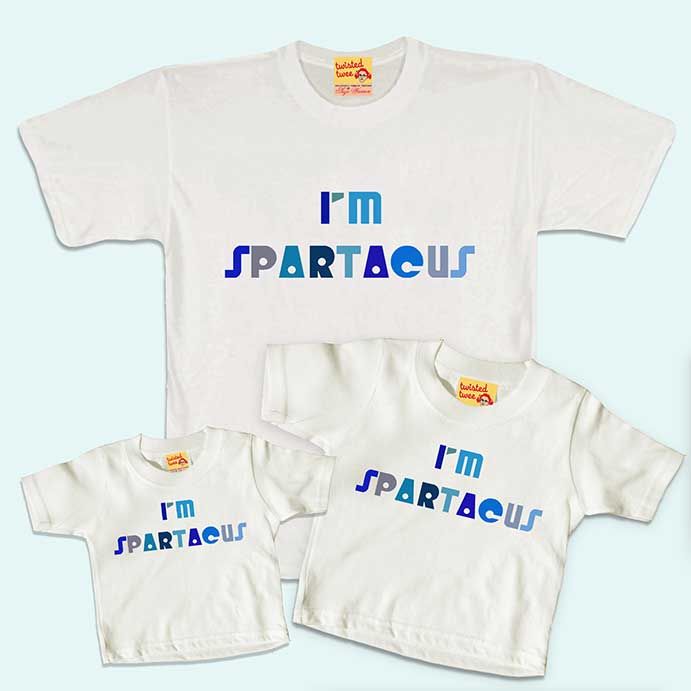 I'm Spartacus Daddy + Me T-shirt Sets for Father's Day