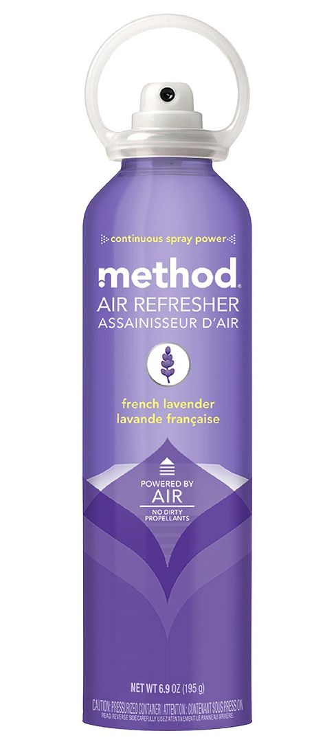 Method Air freshener: Method French Lavender Air Freshener in a planet-friendly bottle