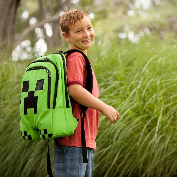 Minecraft creeper backpack at Think Geek | mompicksprod.wpengine.com