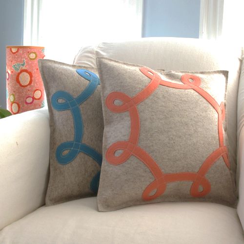 Handmade modern pillows by Cheeky Monkey Home