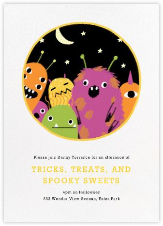 Monster party online invitation at Paperless Post