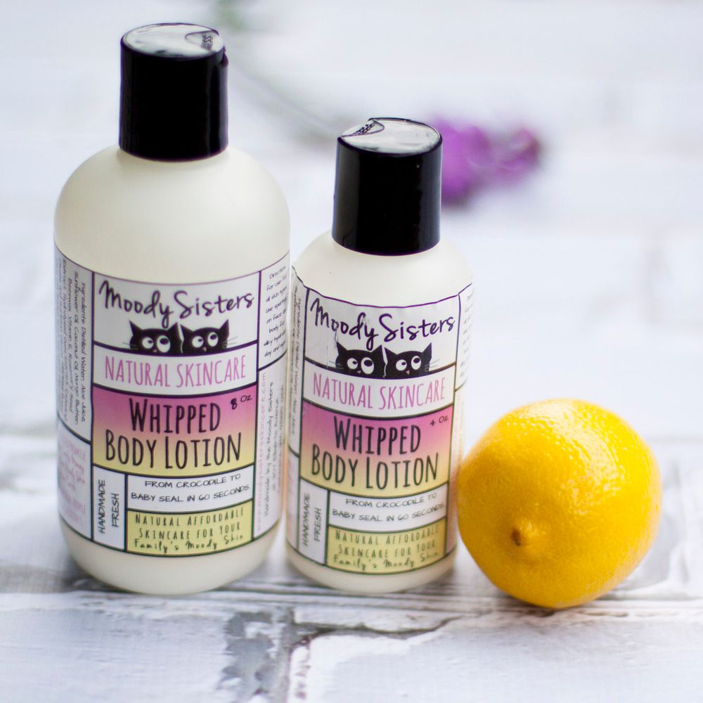 Moody Sisters natural skin care: Whipped body lotion