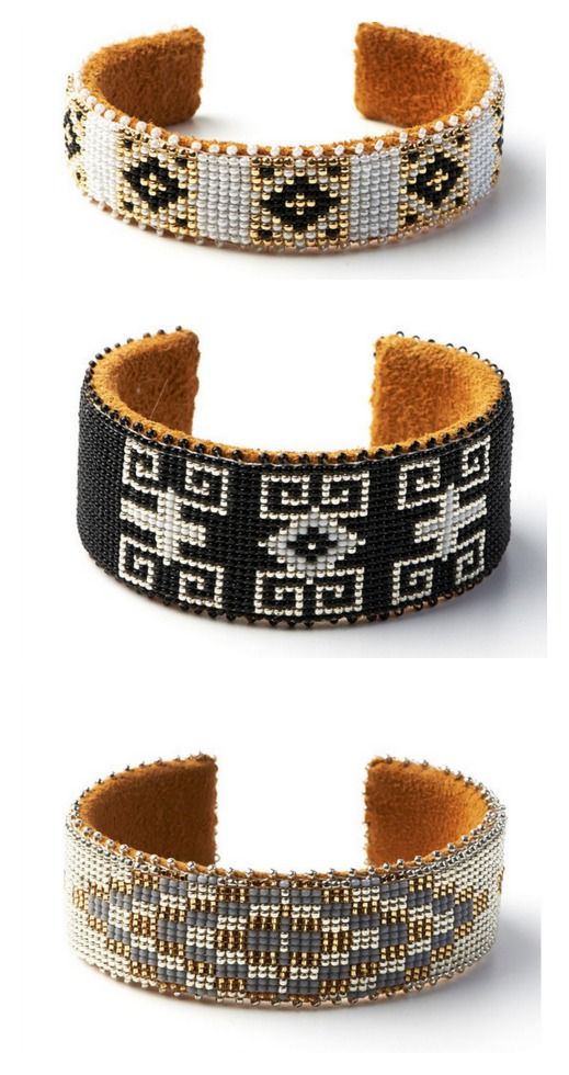 Native American bracelets hand-beaded for Etkie