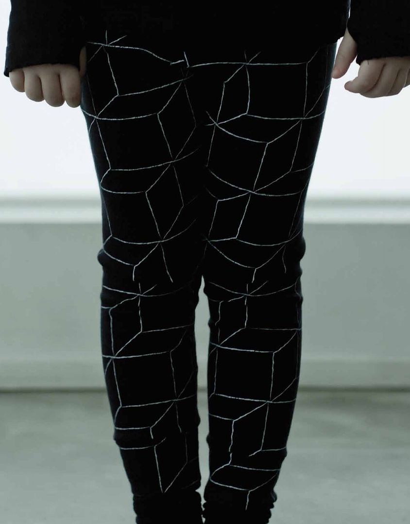 Nununu funky print pants for kids: Grid leggings