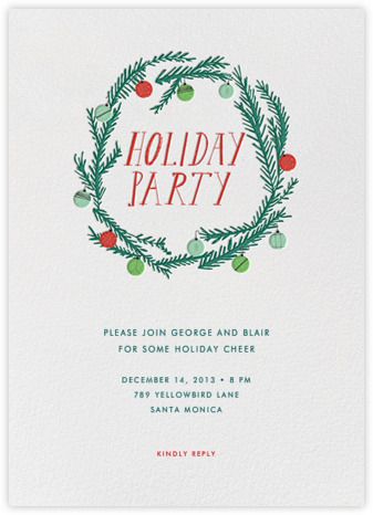 Holiday party online invitations from Paperless Post save paper and money