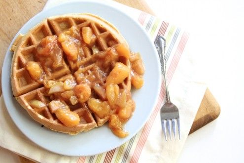 Peach breakfast recipes: Peach Waffle Sauce
