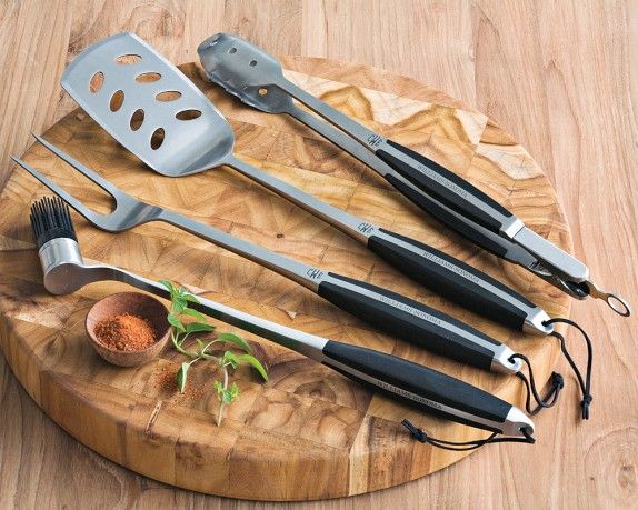 personalized father's day gift: Monogrammed BBQ tool set | cool mom picks