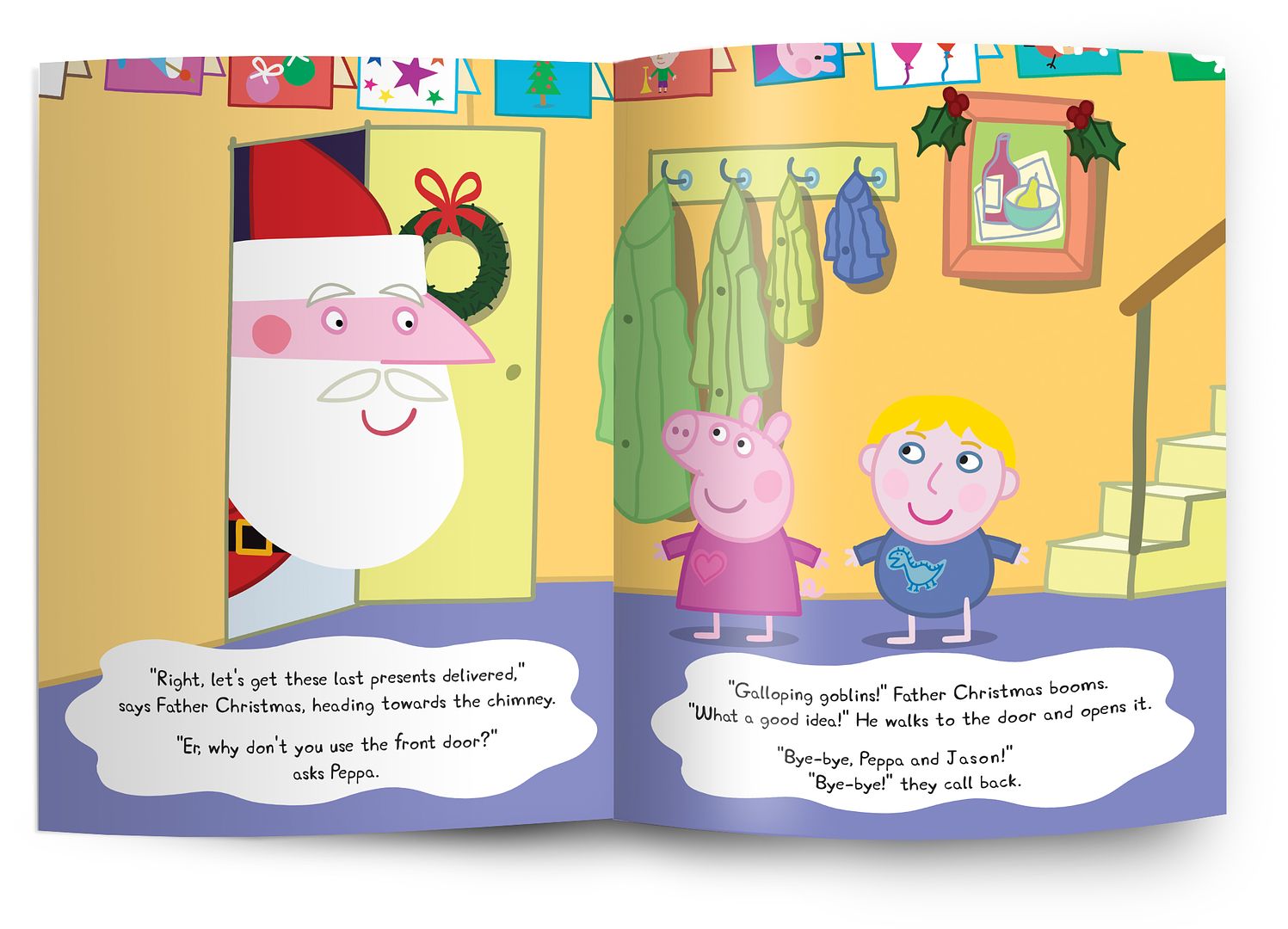 Personalized Peppa Pig Christmas book starring your child