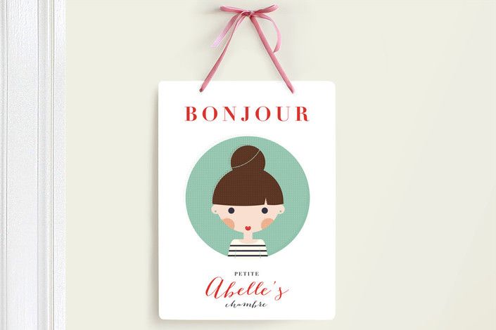 Custom personalized room signs for kids at Minted