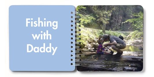 Photo book ideas for Father's Day: Daddy and me book