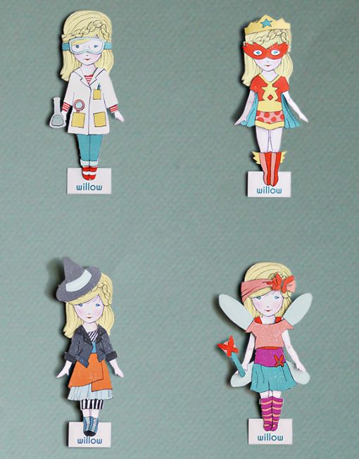 Printable paper dolls from Smallfull