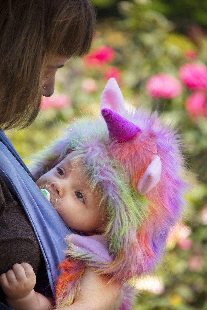 Unicorn baby carrier cover by Cuddleroo - instant costume!
