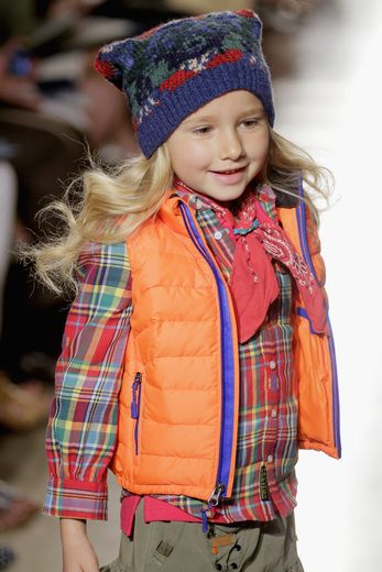 Ralph Lauren Kids 2014 fall preview - orange puffer vest