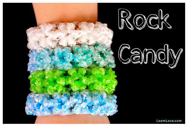 Rock candy loom bracelet by LoomLove | Cool Mom Picks