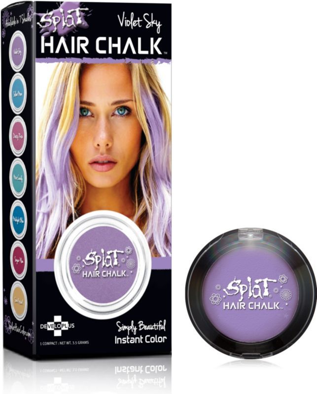 Splat Hair Chalk in violet | temporary hair color review