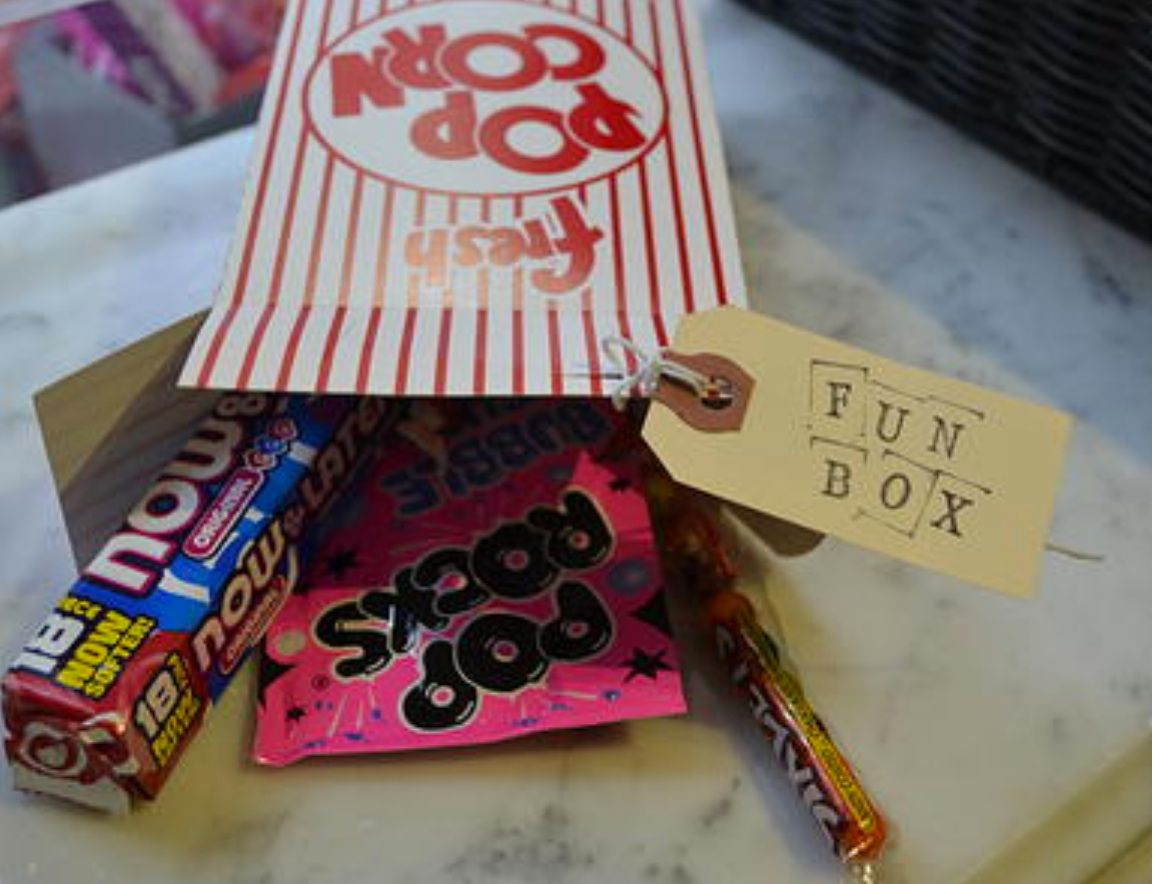 Sweet Shop NYC gift boxes | Camp care package ideas