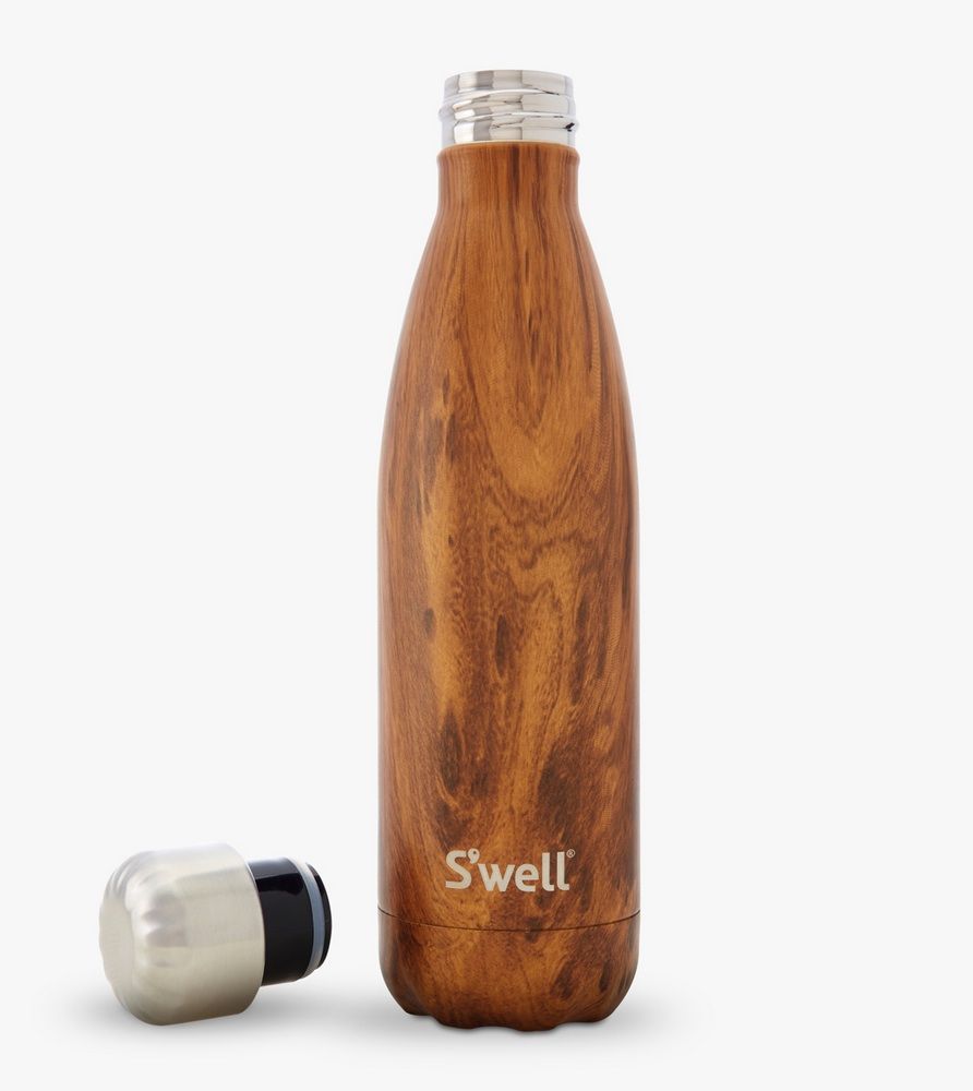 Wood patterned insulated water bottles from S'Well