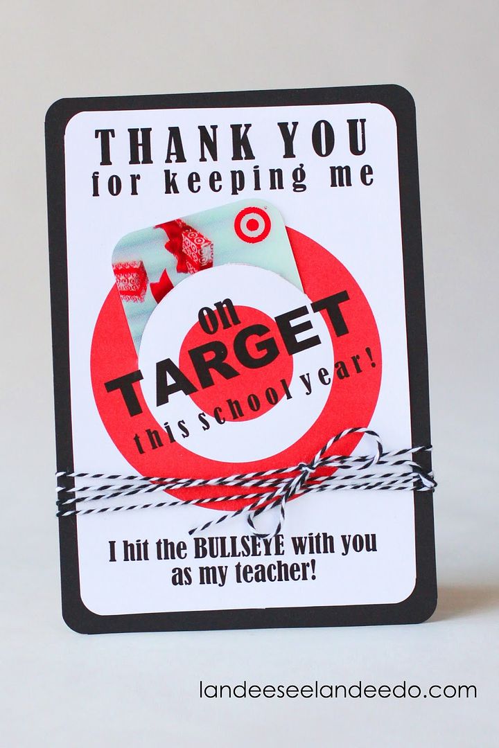 Target gift card for teacher gift on Landeelu via Cool Mom Picks