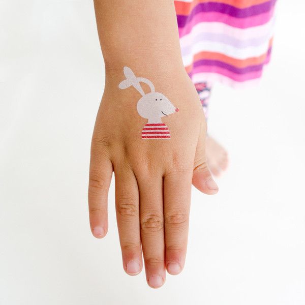 Easter basket gift ideas for kids: Tattly bunny tattoo 