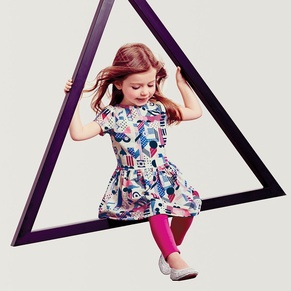 Tea Collection Lyrical Shapes dress for girls from Bauhaus collection