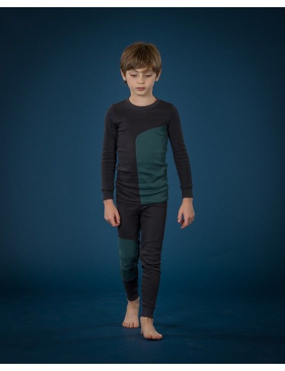 Stretchy, pima cotton kids pajamas at Little Twig and Sparrow