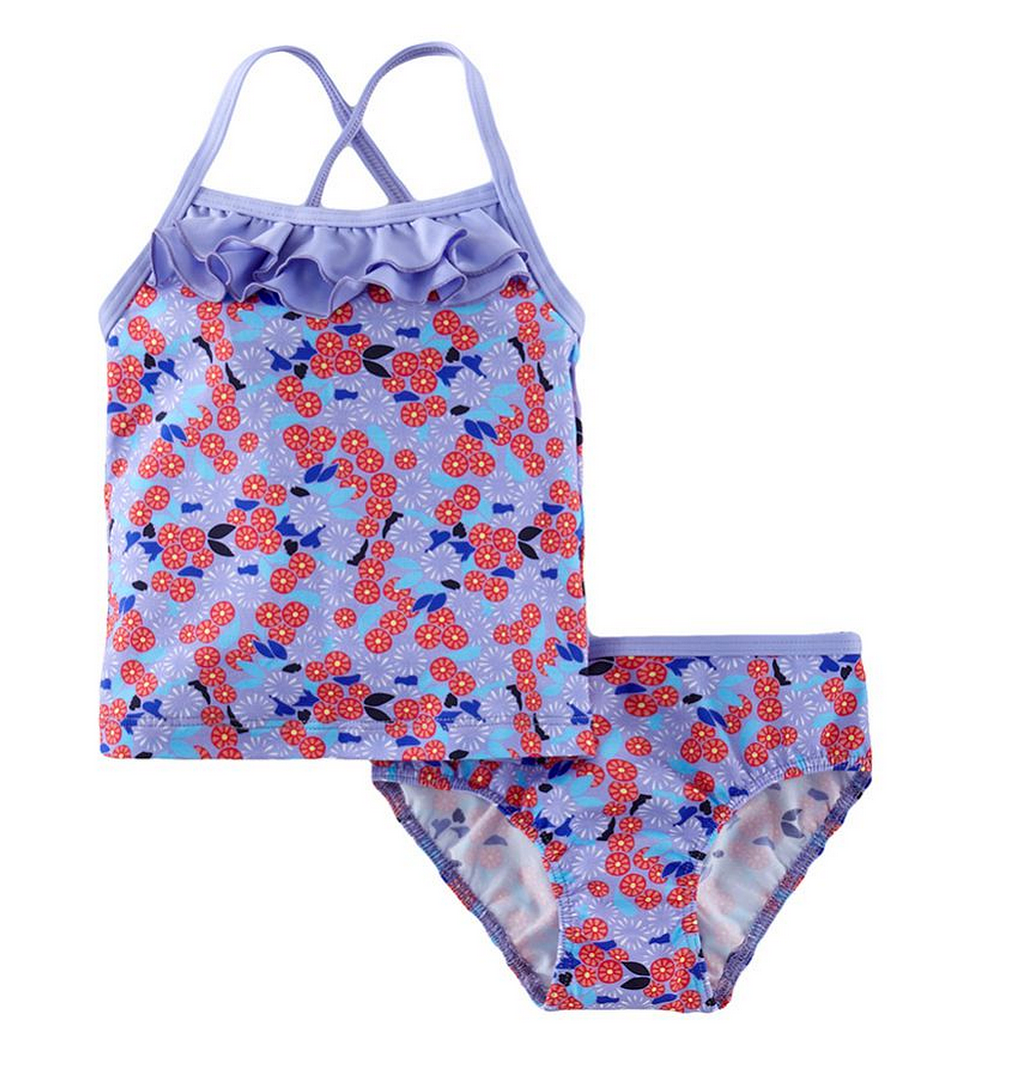 Two piece swimwear for girls that's mom approved: Floral tankini from Tea