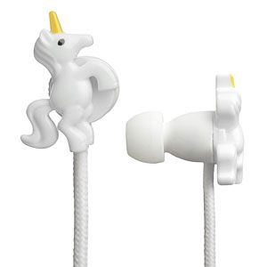 Creative stocking stuffers for kids: Unicorn earbuds at Think Geek