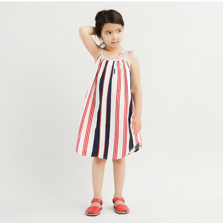 Upcycled clothes for children - trapeze dress by kallio NYC