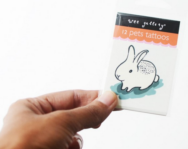 Easter basket gift ideas for kids: Temporary Tattoos by Wee Gallery 