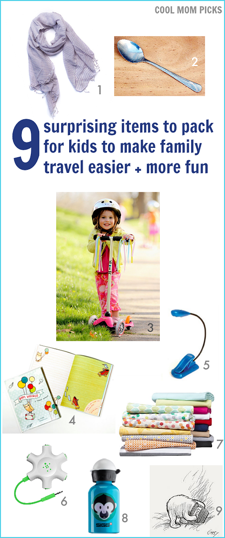 What to pack for kids for family travel: 9 surprising items from scooters to spoons