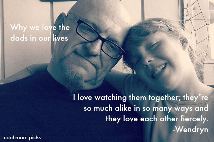 Why we love dads series on Cool Mom Picks: They love each other fiercely