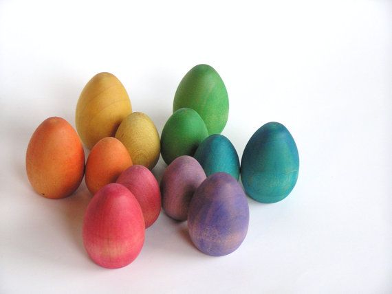 Easter basket gift ideas for kids: Natural wooden easter egg Waldorf toy by Apple n Amos