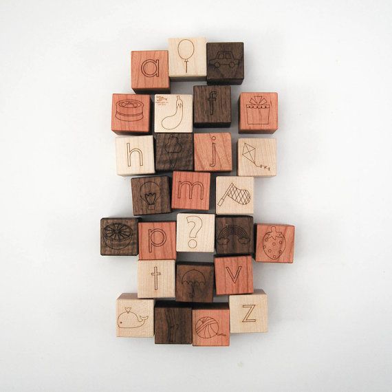Picture alphabet blocks from Little Sapling Toys | Cool Mom Picks
