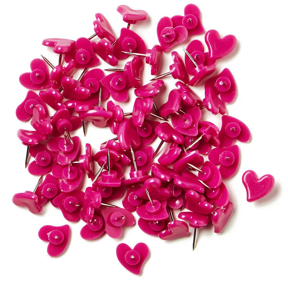 Yoobi pink heart pushpins help support classrooms in need