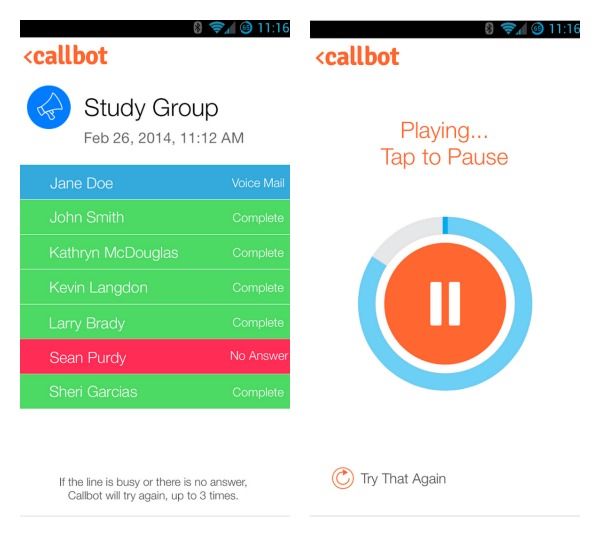 Best organizational apps for parents: Callbot lets you send group voice messages with a single click