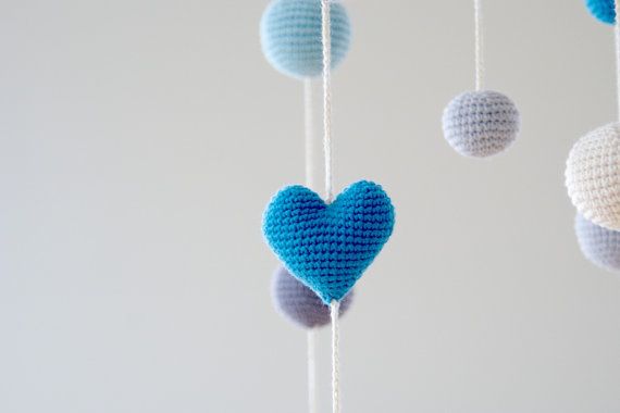 Crocheted baby mobiles at YarnBall Stories on Etsy