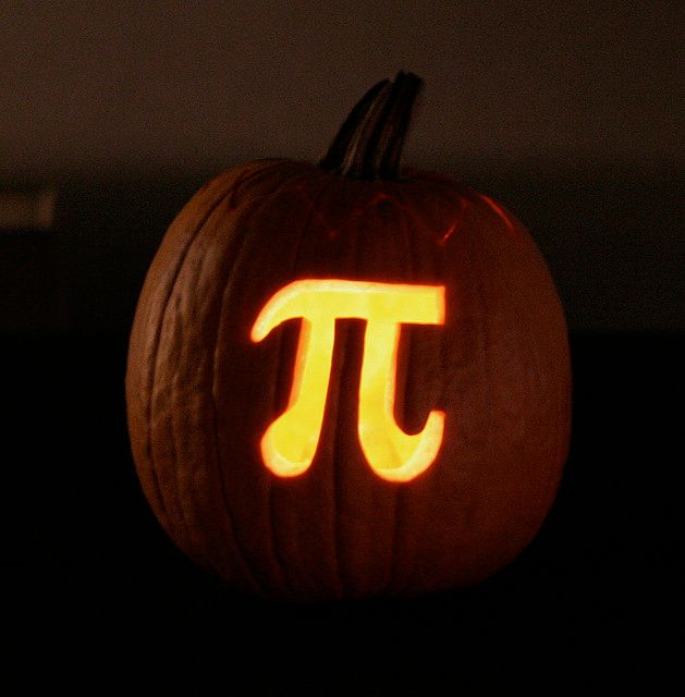 Pumpkin Pi geeky carved pumpkin idea | Mathmandan on Flickr