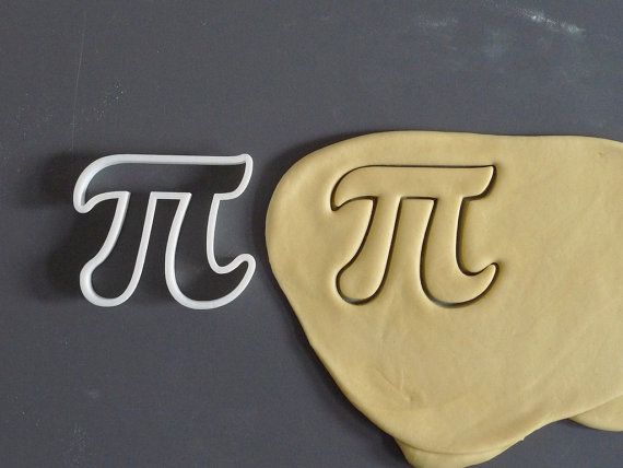 Father's Day gifts for geeky dads: Pi cookie cutters on Etsy